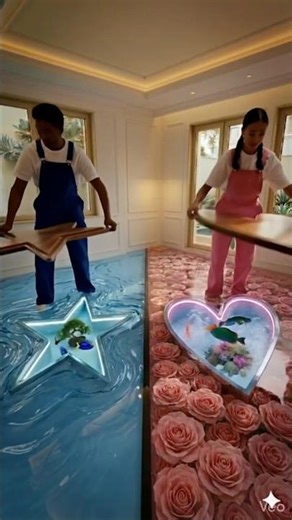 THIS FLOOR IS SO CRAZY 😱 Epoxy Luxury Pink & Blue Floor | VelmoraProjects