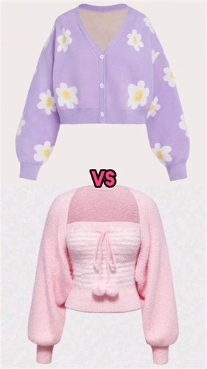 Lisa or Lena Cute outfit 🥰 purple vs pink 💞💜 #choose #fashion #viralshorts #asthetic #like #cute #vs