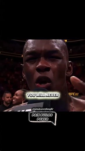 "Fortify your mind."🔥 #israeladesanya