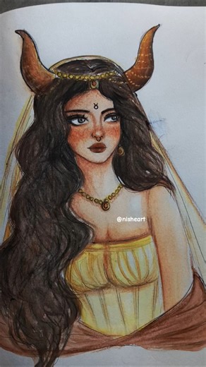 Taurus #art #drawing #sketch #painting #zodiac #taurus #fyp #explore #astrology #shorts #myart