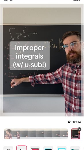 improper integral with a u-sub #calculus #mathematics #math #maths #education | Zachary Wilkerson - The AP Calculus Tutor