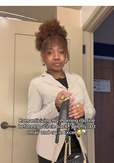 Corporate girl math: Romanticizing the job = Makes it feel slightly less chaotic 🫠 #firstgen #WorkLifeBalance #genz #MorningRoutine #CorporateHumor #Excel #Millennial #creatorsearchinsights