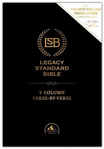 LSB 2-Column Verse-by-Verse Bible--cowhide leather, forest green (indexed)