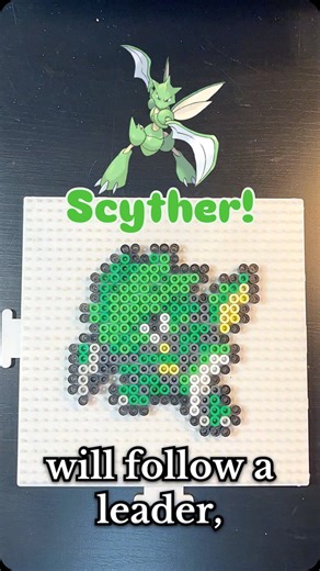 Jibs on Instagram: "Day 123! Perler Bead Pokemon Sprite #123 Scyther! It's Day 123 of making a Perler Bead Pokemon Sprite EVERY DAY until I fill my wall, which means today, It's time for Pokemon number 123 Scyther! Thanks for checking out my progress and feel free to stay tuned and watch me fill my whole wall with pokemon :) Tags: #pokemon #pokemongo #pokemoncards #pokémon #perlerbeads #hamabeads #perler #artkalbeads #pokemonwall #pokemonchallenge #daily Pfp drawn by: @doglessdraws E-mail: isjib