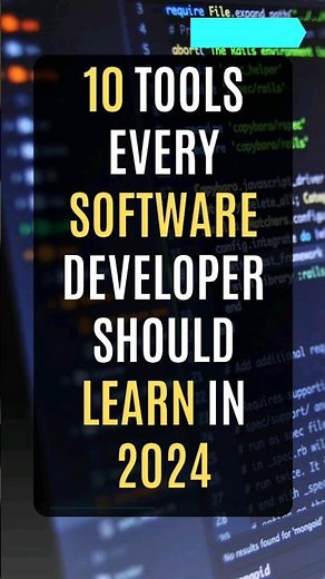 10 Tools Every Software Developer Should Learn in 2024 #software #developer #tools