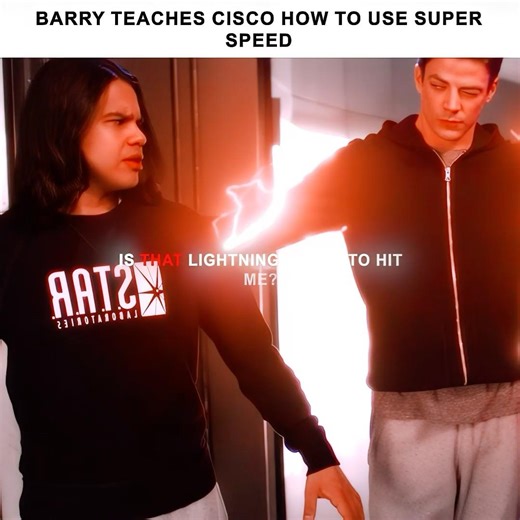 Barry teaches Cisco how to use super speed#theflash #barryallen #edit