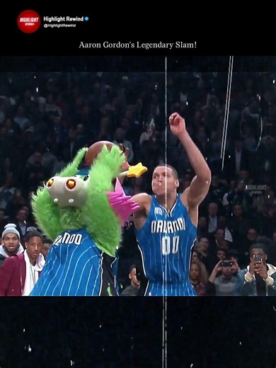 Aaron Gordon's Legendary Slam! #nba #nbashorts #foryou