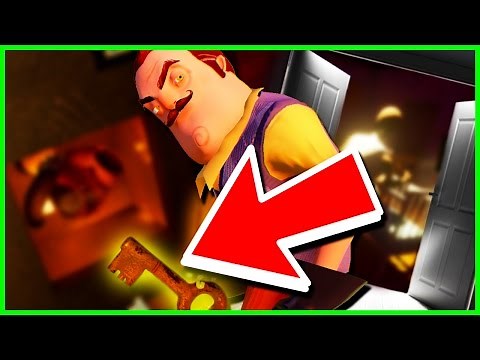 Hello Neighbor UPDATE ENDING 🌟SECRET KEY DOOR OPEN!🌟 - Hello Neighbor Gameplay Alpha Funny Moments