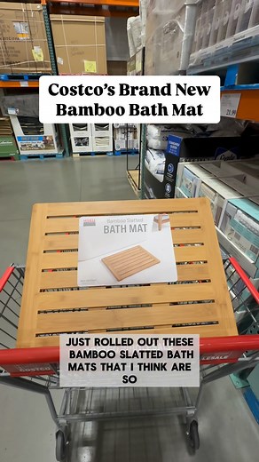 3.2K views · 6.5K reactions | Costco’s New Seville Bamboo Bath Mat –...