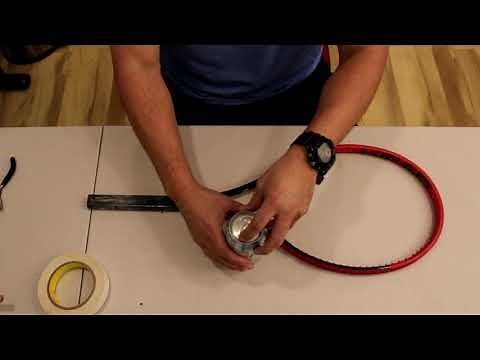 Replacing pallets on a Head Tennis racquet