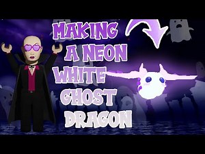 Making a NEON WHITE GHOST DRAGON in Adopt Me | Roblox