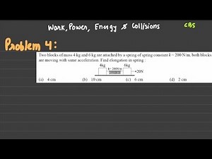 JEE Mains & Advanced Physics: Spring Elongation with Two Blocks | Sidharth Sir, CBS Academy Sangli