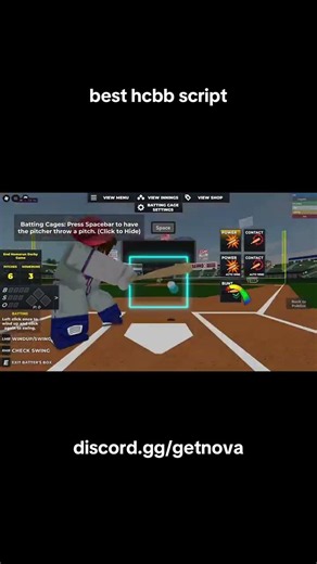BEST HCBB SCRIPT - discord.gg/getnova #script #baseball #hcbb #roblox #gaming #op #baseball