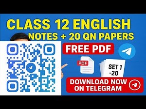 Get READY for English PDF Class 12 Notes & 20 Sets Question Paper NOW