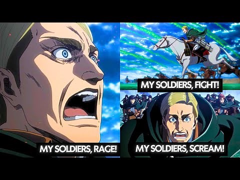 Attack on Titan Motivational Speech by Erwin Smith • Final Suicide Charge with Courageous Soldiers