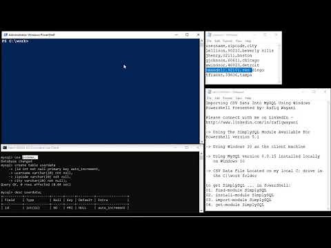 PowerShell & MySQL Demo