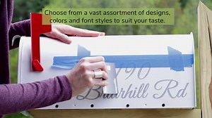 Mailbox Numbers Large House Numbers Address - Personalized Street Address Vinyl Stickers (VWAQ CMB17) - Etsy