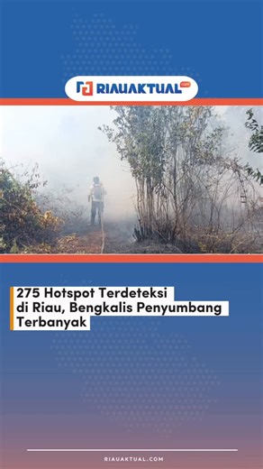 𝗥𝗜𝗔𝗨 𝗔𝗞𝗧𝗨𝗔𝗟 on Instagram: "PEKANBARU (RA) – Kebakaran hutan dan lahan (karhutla) masih terjadi di sejumlah wilayah Provinsi Riau. Pada Kamis (12/2/2026), terpantau ratusan titik panas (hotspot) yang mengindikasikan potensi kebakaran di berbagai daerah. Berdasarkan data Badan Meteorologi, Klimatologi, dan Geofisika (BMKG), terdapat 275 titik panas di Riau yang tersebar di sembilan kabupaten/kota. Forecaster On Duty BMKG Pekanbaru, Putri Santy, menyampaikan bahwa secara keseluruhan jumla