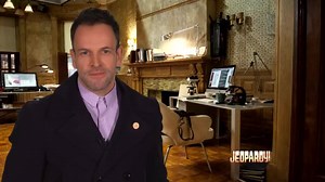 20K views · 457 reactions | It will take Sherlock Holmes to crack today's Elementary category on Jeopardy! See Jonny Lee Miller and Lucy Liu host the category today. | Jeopardy! | Facebook