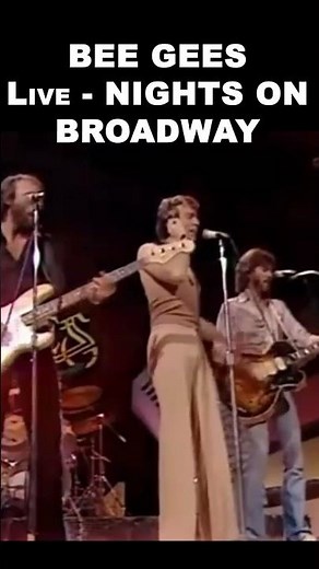 BEE GEES - Live in Concert 1975 - Nights On Broadway #shorts #beegees #love #brothers #barrygibb