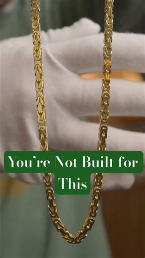 The Chain You Wish You Owned 🔥 (4mm Byzantine) #finejewelry #gold #goldchain