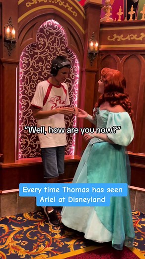 Thomas Meets Ariel at Disneyland: A Special Encounter