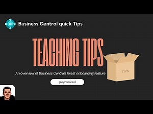 Teaching Tips - Dynamics 365 Business Central(2021)