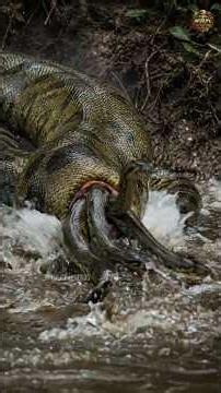 Green Anaconda Gives Birth To 80 Live Snakes At Once #Anaconda #AmazonWildlife