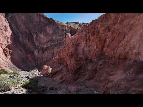 Death Valley astonishing BIG V Kaleidoscope canyon volcanic mysterious geologic feature.