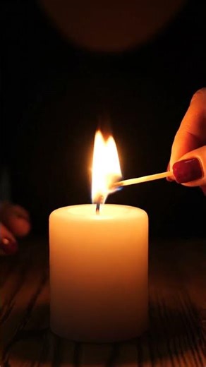 Candle Lighting ASMR for Sleep 😴🕯️ | Cozy Evening Sounds #Shorts