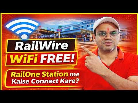 How to Connect RailWire WiFi in Railway Platform ! RailTel WiFi ! IRCTC