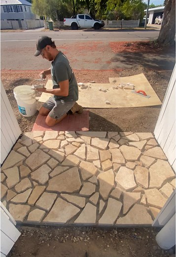 DIY Crazy Pavers: Transform Your Entryway
