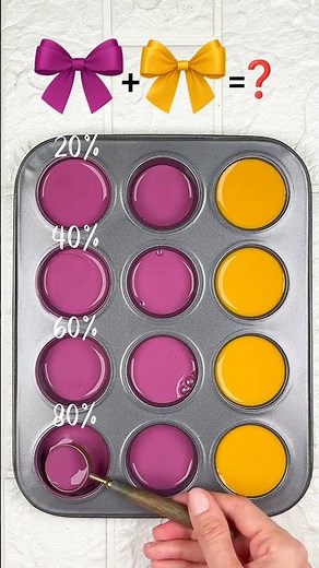 colorpalette| Color Codes from Magenta + Amber Fusion4 #colormix #colormixing #artshorts #artcolors