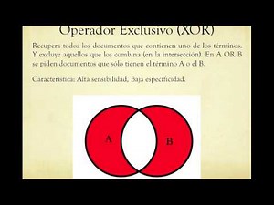 Conectores Lógicos (Operadores booleanos) para búsqueda bibliográfica