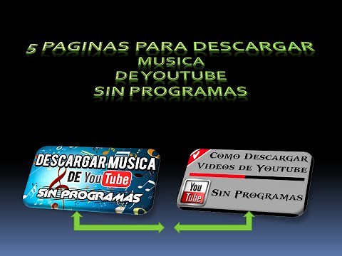 5 Paginas para descargar música de youtube [ sin programas]