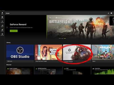 Fix Crimson Desert Not Showing/Not Detected In NVIDIA App On PC