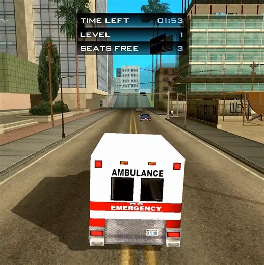 GTA San Andreas ambulance CJ #gtasanandreas #gtasa #shorts