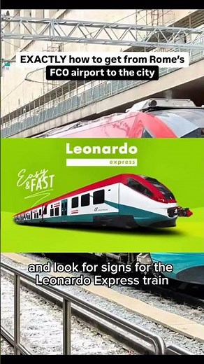 How to Reach Rome Termini from Fiumicino Airport ✈️🚄 | Leonardo Express Guide #rome #romeairport