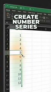 4 Fast Methods Create Number Series in #excel
