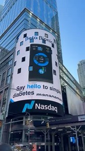Today is a significant day in Beta Bionic's history as we formally go public. Our message is lighting up Times Square today, and this milestone truly represents the dreams and hard work that led to this accomplishment. ⁠ ⁠Our team at Beta Bionics is thrilled to begin this new chapter, as it will create even more opportunities for us to serve, expand, and make a greater impact on the future of diabetes management. ⁠ We want to thank our partners, healthcare providers, #BionicUniverse members, and