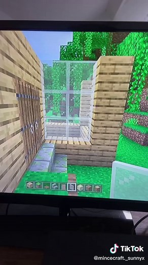 How to make a small aesthetics house🤍🌿🕊 #foryoupage #foryou #4u #minecraft #aesthetic