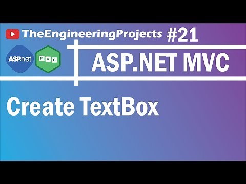 21 ASP .NET MVC - Create TextBox using HtmlHelper