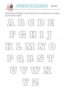 Coloriage de l'alphabet