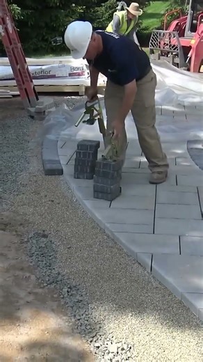 Paver lifting made easy #hardscape #pavetool
