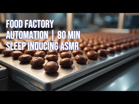 Food Factory Automation | 80 Min Sleep Inducing ASMR