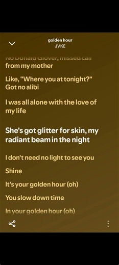 JVKE - Golden Hour #spotify #lyrics
