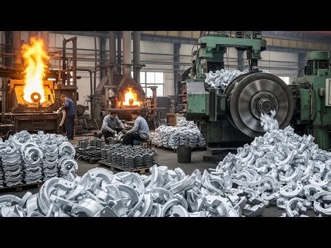 How Brake Drum Shoe are made from Aluminium scraps | Recycling Factory Process