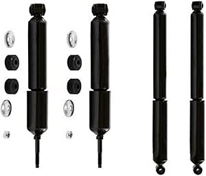 SCITOO Front Rear Shock Absorbers Fits 1994-2001 for Dodge for Ram 1500,1994-2002 for Dodge for Ram 2500,1994-2002 for Dodge for Ram 3500 Auto Shocks Struts with 344372 37102 344365 37103 (Set of 4)