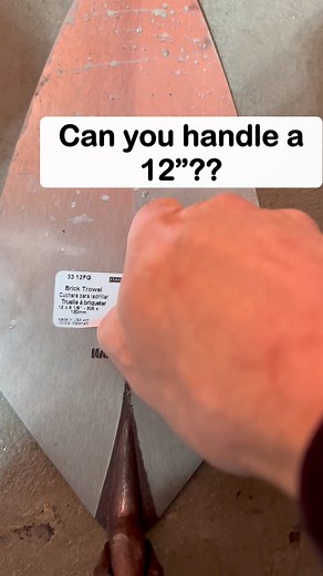 158K views · 648 reactions | New 12” Trowel #bricklayer #bricklaying #marshalltown #marshalltowntools #trowel #tools #construction #constructiontools #constructionlife #constructionworker #work #satisfying #reels #FacebookPage #facebookreelsviral #fb | Thetravellingmason | Facebook