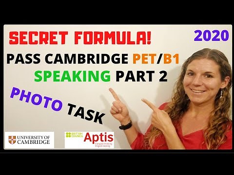 PET 👍| CAMBRIDGE B1 👀| SPEAKING part 2 (TEST 2020)✍🏻
